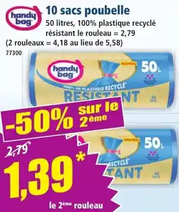 Norma Handy Bag 10 sacs poubelle aanbieding