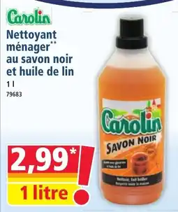 Norma Carolin Nettoyant Ménager au savon noir et huile de lin aanbieding