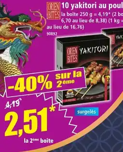 Norma Orien Bites 10 Yakitori au Poulet aanbieding