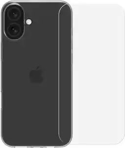 Coolblue BlueBuilt Back Cover Apple iPhone 16 Plus Transparant + Screenprotector Glas aanbieding