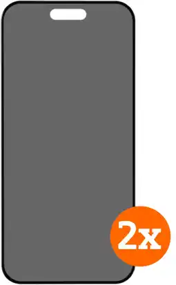 Coolblue BlueBuilt Apple iPhone 17 Pro Max Privacy Filter Screenprotector Glas Duo Pack aanbieding