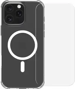 Coolblue BlueBuilt Protective Back Cover met MagSafe iPhone 16 Pro Max + Screenprotector Glas aanbieding