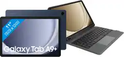 Coolblue Samsung Galaxy Tab A9 Plus 11Pouces 64Go Wifi Bleu + BlueBuilt Étui Clavier AZERTY aanbieding