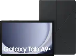 Coolblue Samsung Galaxy Tab A9 Plus 11 pouces 64 Go Wifi Bleu + Book Case Noir aanbieding