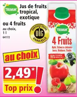 Norma Trimm Jus de fruits tropical, exotique ou 4 fruits aanbieding