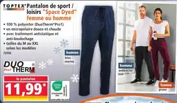 Norma TopTex Pantalon de sport / Loisirs Space Dyed aanbieding