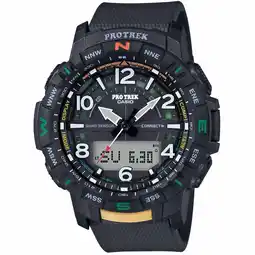 Decathlon Casio Analoog En Digitaal Horloge Zwart/Zwart PRT-B50-1ER aanbieding
