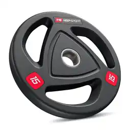 Decathlon Olympische gewichtschijf voor halterstang Hop-Sport HS-OD15 15kg 51mm aanbieding