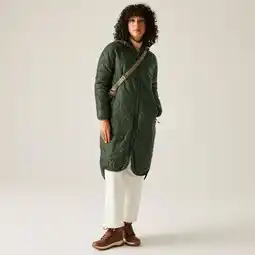 Decathlon Triea lange isolerende donsjas met capuchon voor dames aanbieding