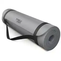 Decathlon Fitnessmat voor Yoga & Pilates Trex Sport 190x80cm grijs 20mm aanbieding