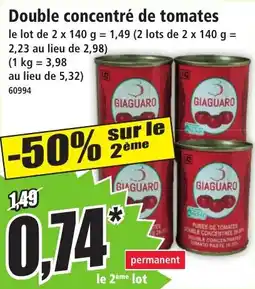 Norma Double concentré de tomates aanbieding