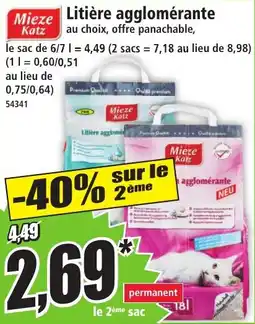 Norma Mieze Katz Litière Agglomérante aanbieding