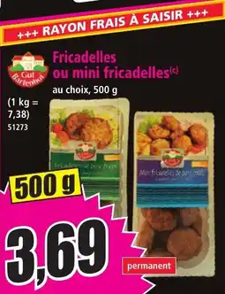 Norma Fricadelies ou mini fricadelles aanbieding