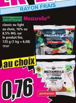 Norma Villa Gusto Mozzarella aanbieding