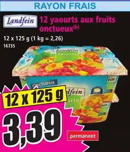Norma Landfein 12 yaourts aux fruits onctueux aanbieding