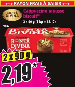 Norma Bonta Divina Cappuccino Mousse Biscuit aanbieding