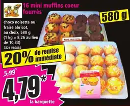Norma 16 mini muffins coeur fourrés aanbieding