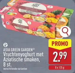 ALDI Asia green garden vruchtenyoghurt met aziatische smaken aanbieding