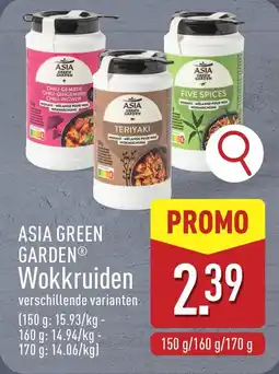 ALDI Asia green garden wokkruiden aanbieding