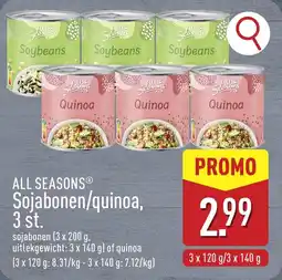 ALDI All seasons sojabonen quinoa aanbieding