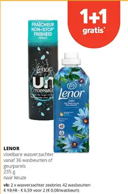 Spar LENOR wasverzachter zeebries 42 wasbeurten aanbieding