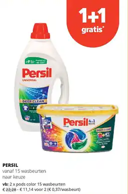 Spar PERSIL pods color 15 wasbeurten aanbieding