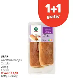 Spar SPAR worstenbroodjes aanbieding