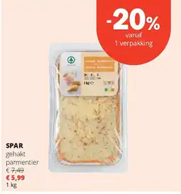 Spar SPAR gehakt parmentier aanbieding