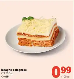 Spar lasagne bolognese aanbieding