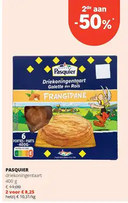 Spar PASQUIER driekoningentaart 400 g aanbieding