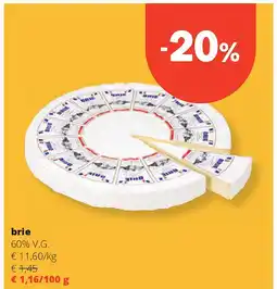 Spar brie 60% V.G aanbieding