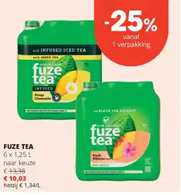 Spar FUZE TEA aanbieding