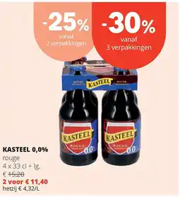 Spar KASTEEL 0,0% rouge aanbieding