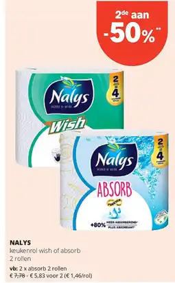 Spar NALYS absorb 2 rollen aanbieding
