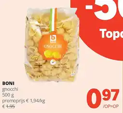 Spar BONI gnocchi 500 g aanbieding