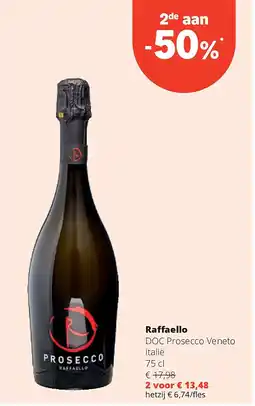 Spar Raff aello DOC Prosecco Veneto Italië 75 cl aanbieding