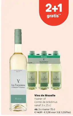 Spar Vins de Moselle rivaner 75 cl aanbieding