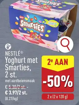 ALDI Nestlé yoghurt met smarties aanbieding