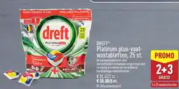 ALDI Dreft platinum plus-vaat wastabletten aanbieding