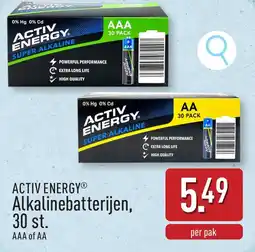 ALDI Activ energy alkalinebatterijen aanbieding