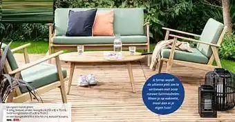 Loungeset narvik groen