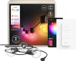 Coolblue Philips Hue Festavia Guirlande Lumineuse d'Extérieur - 21 Mètres - Extension + Variateur aanbieding