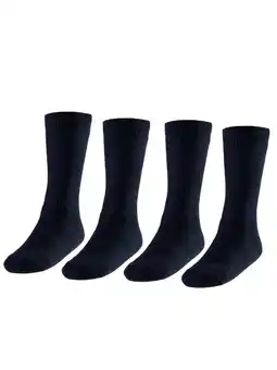 Decathlon Heren Thermo Sokken - 4 paar - Marine aanbieding