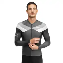 Decathlon Heren Fietsen wielershirt lange mouw M2 Falzarego Zwart aanbieding