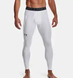 Decathlon Under Armour Heatgear Compressie Legging Wit aanbieding