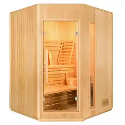 Decathlon Finse stoomsauna voor 3/4 personen (hoeksauna) - Zen 3C (6.0 kW) aanbieding