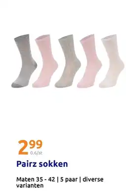 Action Pairz sokken aanbieding