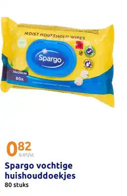 Action Spargo vochtige huishouddoekjes aanbieding