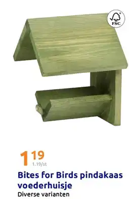 Action Bites for Birds pindakaas voederhuisje aanbieding