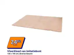 Action Vloerkleed van imitatiebont aanbieding